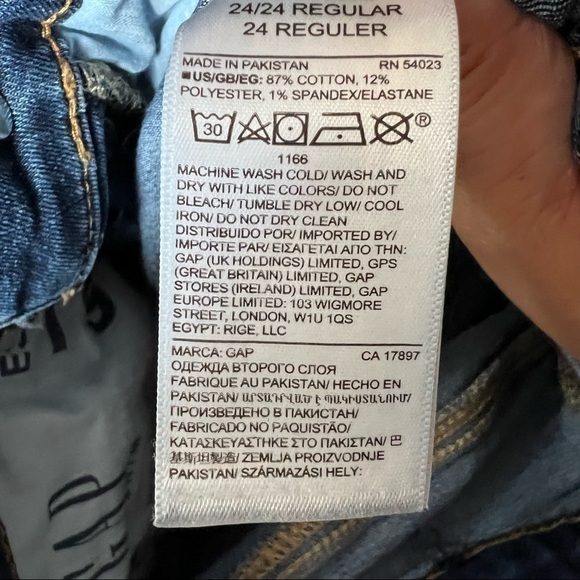 Gap True Skinny Exposed Button Fly Raw Hem Denim Jeans - Picture 8 of 9